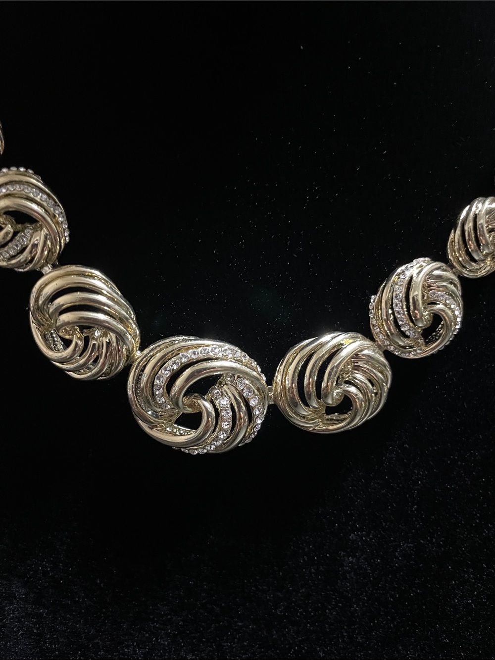RFM Roberto Faraone Mennella Gold-Tone with Rhinestones Necklace